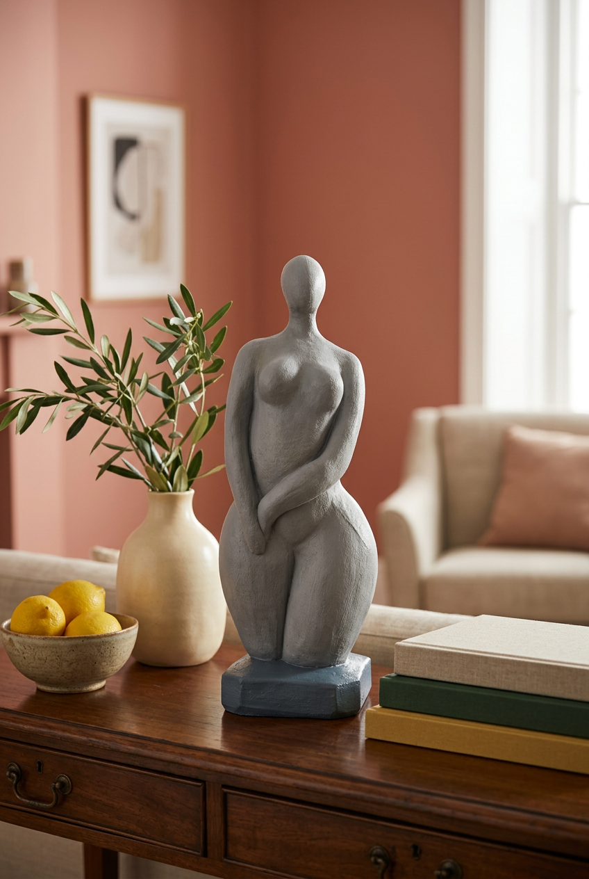 Escultura femenina abstracta